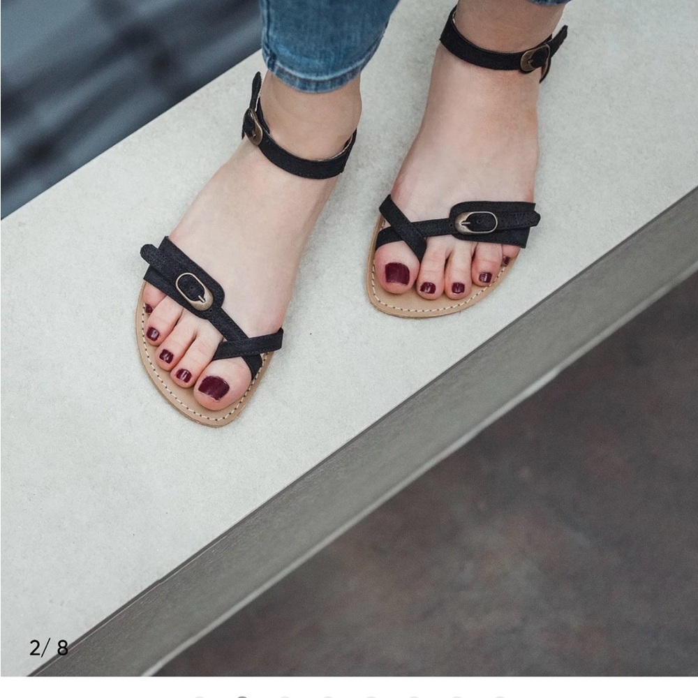 Brown Strappy Barefoot Sandals